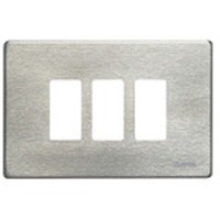 [BTIC_503/3/AL] 503/3/AL Magic Aluminium Plaque de recouvrement 3 modules