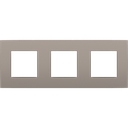 Niko Plaque de recouvrement horizontale triple, couleur Bronze Intense (Niko 123-76700)