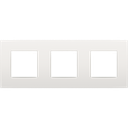 Niko Plaque de recouvrement horizontale triple, couleur Blanc Intense 120-76700