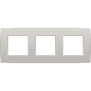 Niko Plaque de recouvrement horizontale triple, couleur Original light grey (Niko 102-76700)