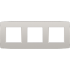 [NIK_102-76700] Plaque de recouvrement horizontale triple, couleur Original light grey (Niko 102-76700)