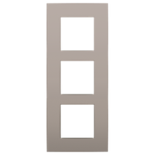 [NIK_123-76300] Drievoudige verticale afdekplaat, kleur Intense bronze (Niko 123-76300)