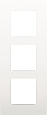 [NIK_120-76300] Drievoudige verticale afdekplaat, kleur Intense white (Niko 120-76300)