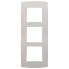 [NIK_102-76300] Drievoudige verticale afdekplaat, kleur Original light grey (Niko 102-76300)