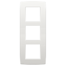 [NIK_101-76300] Drievoudige verticale afdekplaat, kleur Original white (Niko 101-76300)