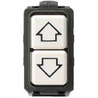 [BTIC_5055/1] Double bouton-poussoir Magic - avec flèches - unipolaire NO + NO - 5055/1