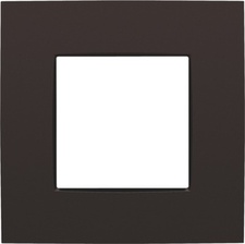 [NIK_124-76100] Enkele afdekplaat, kleur Intense dark brown (Niko 124-76100)