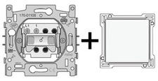 [NIK_101-61100] Interrupteur unipolaire + kit de finition Original/Intens White