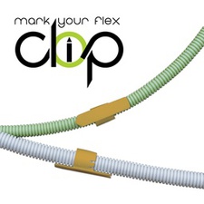 [DRA_CLIP16O50] marquage pour tube flexible 16mm orange