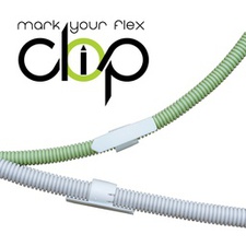 [DRA_CLIP16W50] marquage pour tube flexible 16mm blanc