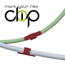 [DRA_CLIP20R50] marquage pour tube flexible 20mm rouge