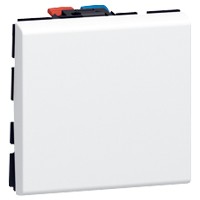 [LEG_077011L] Mosaic interrupteur va-et-vient ou unipolaire, blanc 10A (2 modules)