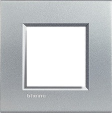 [BTIC_LNA4802TE] Afdekplaat enkelvoudig LivingLight, aluminium LNA4802TE