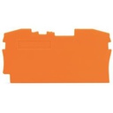 [WAGO_2006-1292] Plaque de fermeture et intermédiaire orange 2006-1292
