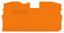 [WAGO_2010-1292] Plaque de fermeture et intermédiaire orange 2010-1292