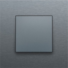 [NIK_220-76901] Toets Blindplaat Alu Look Grey Steel