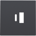 Niko Kit de finition chargeur smart USB-A et USB-C, Anthracite - 122-68002