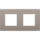 Niko Plaque de recouvrement horizontale double, couleur bronze intense (Niko 123-76800)