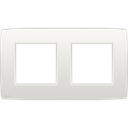 Niko Plaque de recouvrement horizontale double, couleur blanc original (Niko 101-76800)