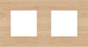 Niko Plaque de recouvrement horizontale double, couleur bambou pur (Niko 156-76800)