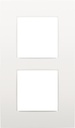 Niko Plaque de recouvrement verticale double, couleur Blanc intense 120-76200