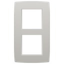 Niko Plaque de recouvrement verticale double, couleur Original light grey (Niko 102-76200)