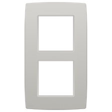 [NIK_102-76200] Plaque de recouvrement verticale double, couleur Original light grey (Niko 102-76200)