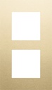 Niko Plaque de recouvrement vertical double, couleur Pure alu gold (Niko 221-76200)