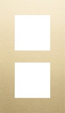 [NIK_221-76200] Tweevoudige verticale afdekplaat, kleur Pure alu gold (Niko 221-76200)