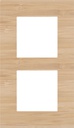 Niko Plaque de recouvrement verticale double, couleur Pure bambou (Niko 156-76200)