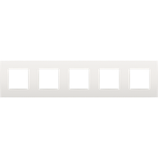 [NIK_120-76005] Vijfvoudige horizontale afdekplaat, kleur Intense white 120-76005