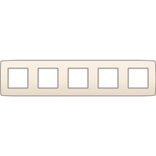 [NIK_100-76005] Plaque de recouvrement horizontale quintuple, couleur Original cream (Niko 100-76005)