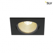 [SLV_114390] Zwart mat hoekige  LED, 3000K,  38°, 12W, inbouw