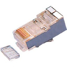 [ELIX_34414] RJ45-connector Cat. 6 shielded met geleider voor ronde FTP kabel (25 stuks)