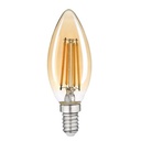Minalox LED-Smoky-Gold-C35-E14-3,6W-24V-2700K