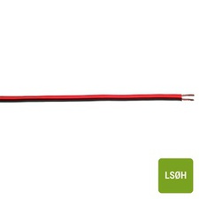 [LSCURN2X2,5ZH] câble haut-parleur 2X2,5 LS0H rouge-noir (rouleau 100m)